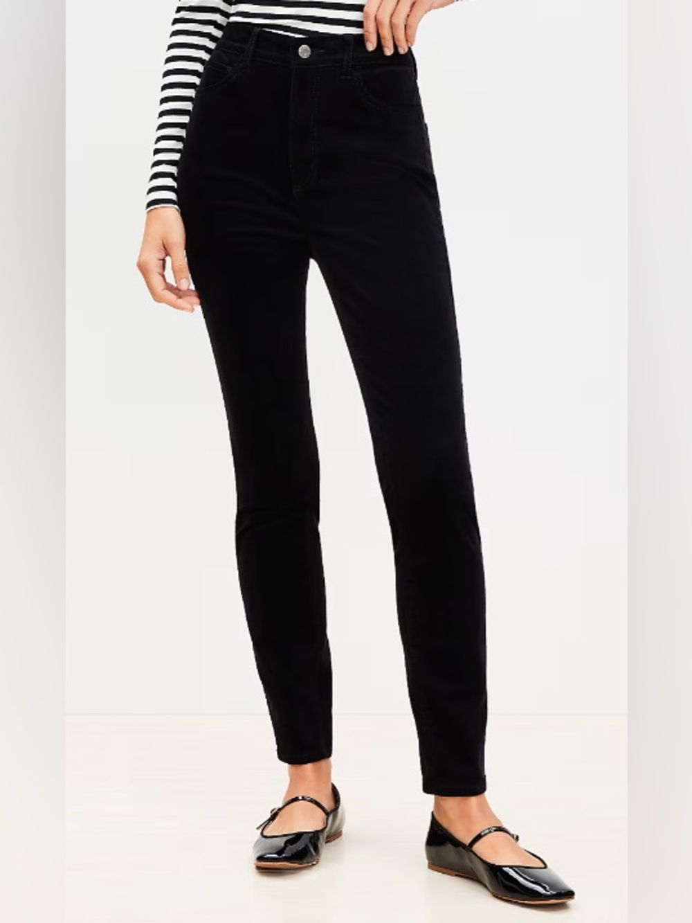 LOFT Black High-Rise Skinny Women’s Jeans - Corduroy (Like New)